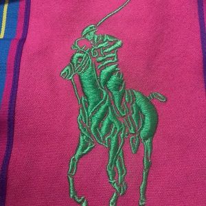 Colorful hot pink polo luxury bag